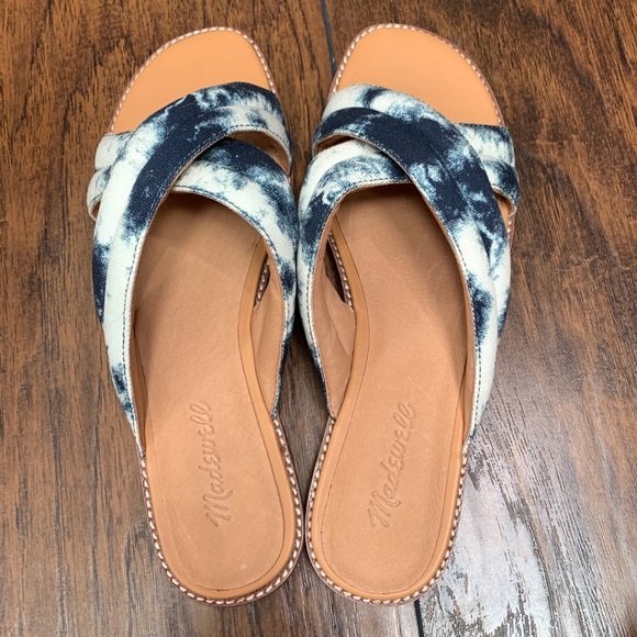 NWT Madewell The Skyler Slide Sandal in Tie-Dye - Picture 7 of 10